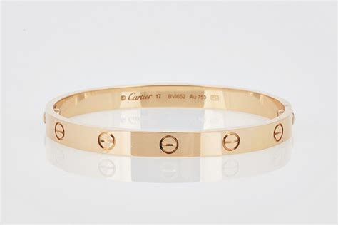 cartier love bangle stamp.